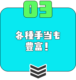 ③ 各種手当も豊富！